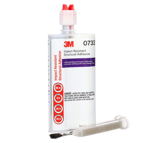 3M adhesive dispensing silver showing clear application and coverage