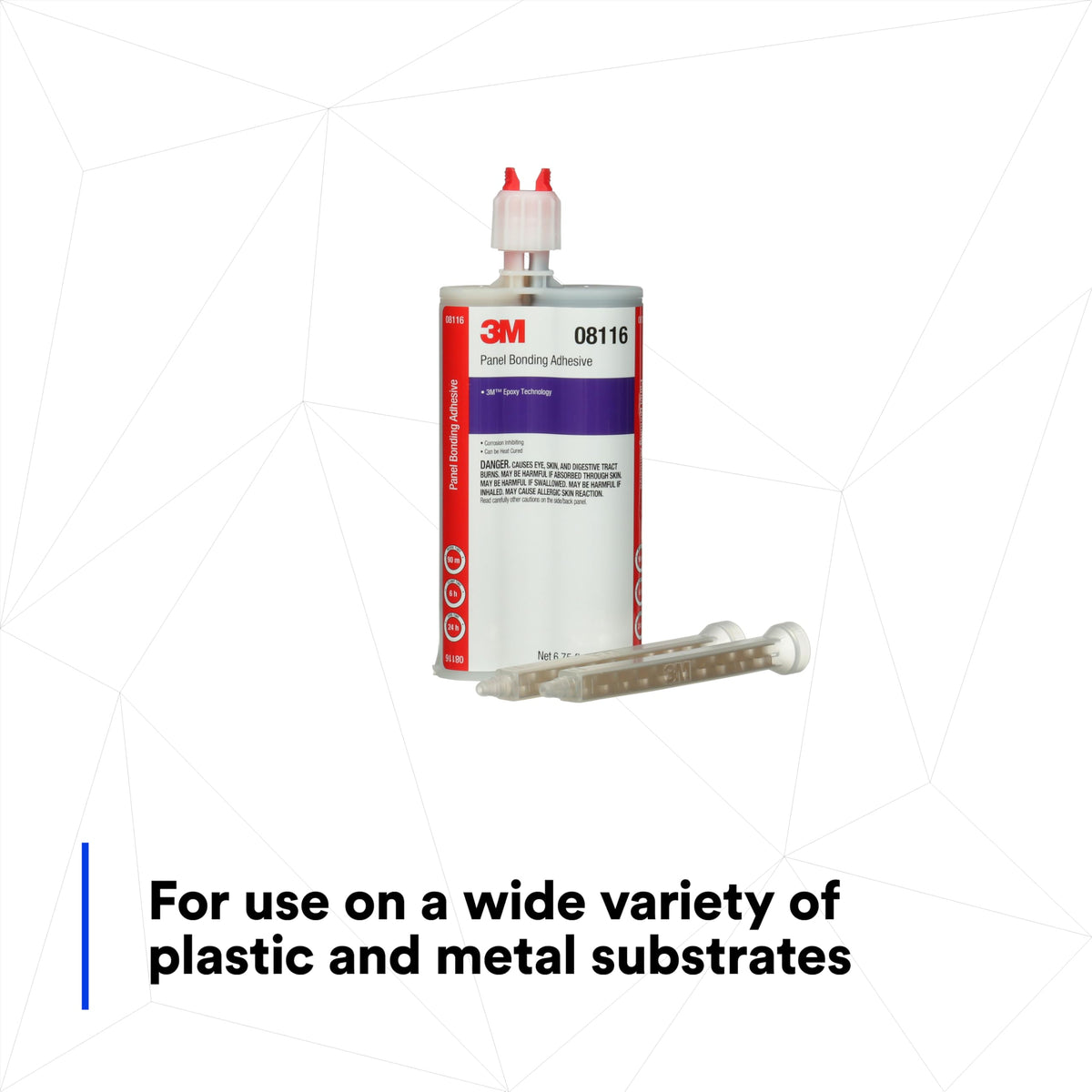 3M black epoxy texture close-up illustrating bead thickness control advantage