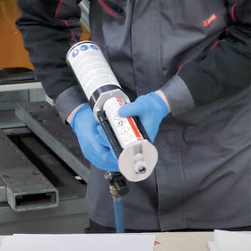 3M adhesive being used in a body shop demonstrating faster workflow advantage