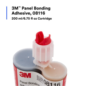 3M static mixing nozzle close-up for even mix and consistent bond