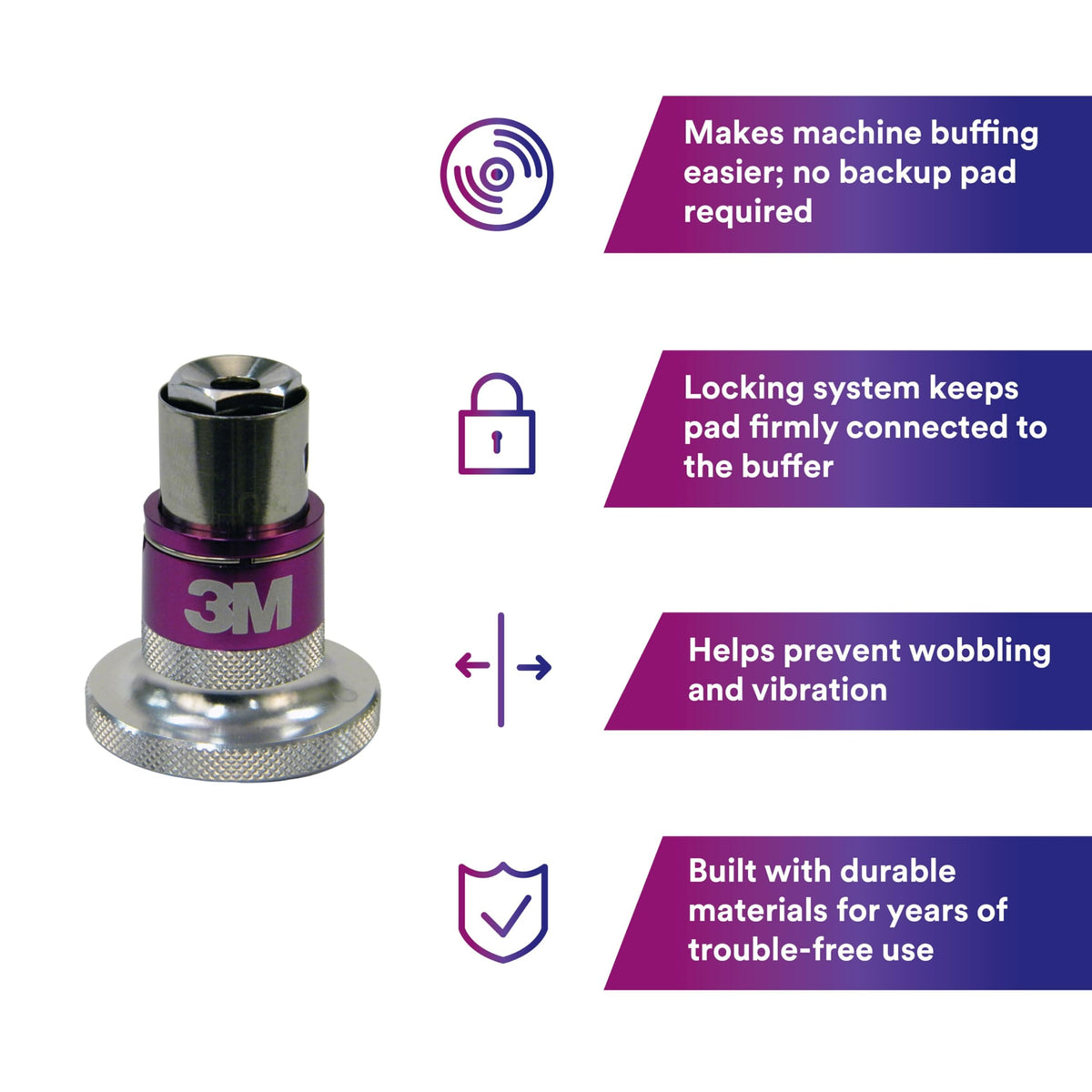 3M adaptor connector mechanism close-up for reliable locking benefit
