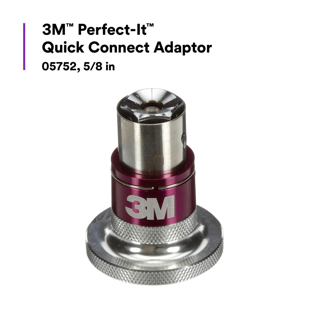 3M adaptor mounted on polisher demonstrating fast pad swaps
