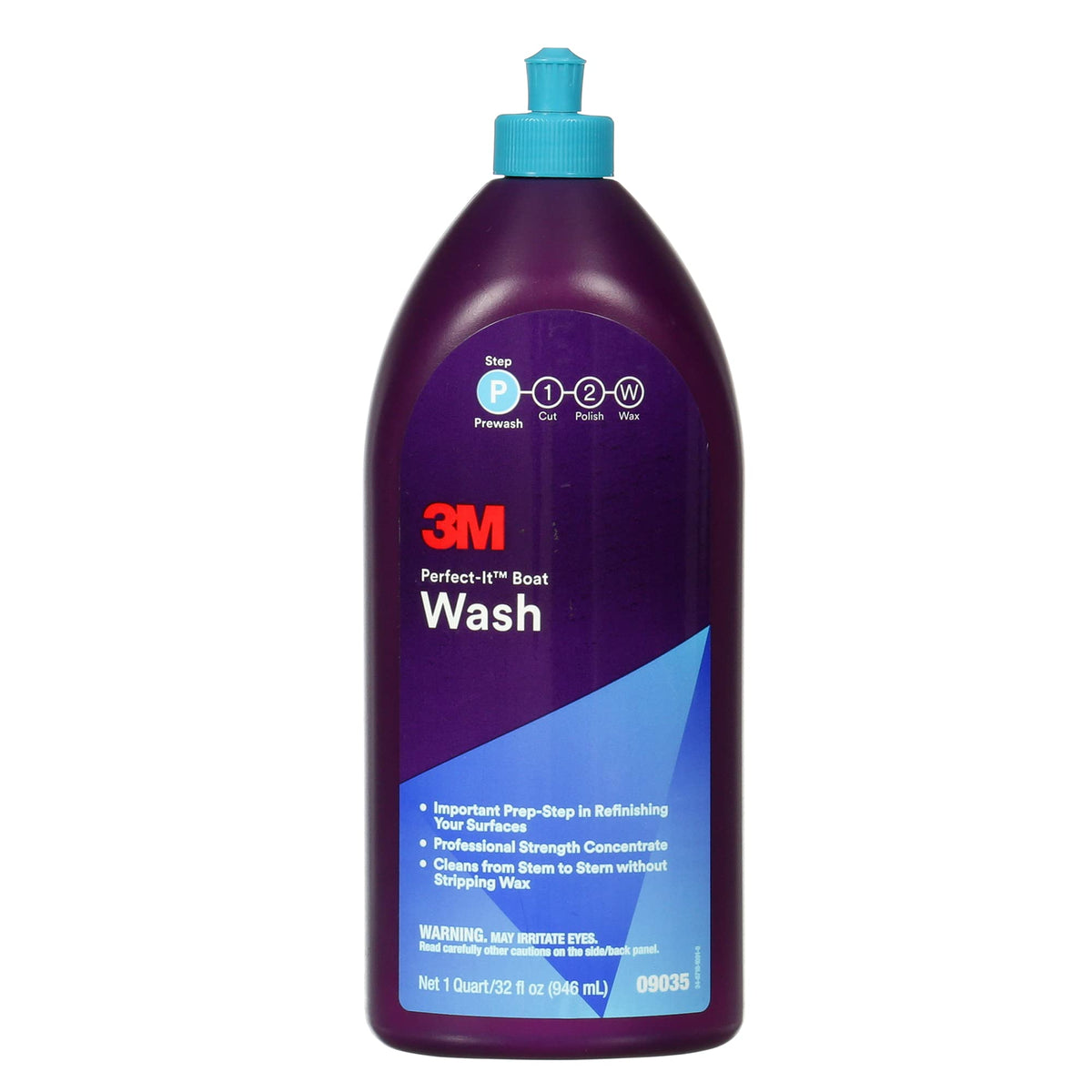 3M Perfect-It bottle front label showing product and size benefits