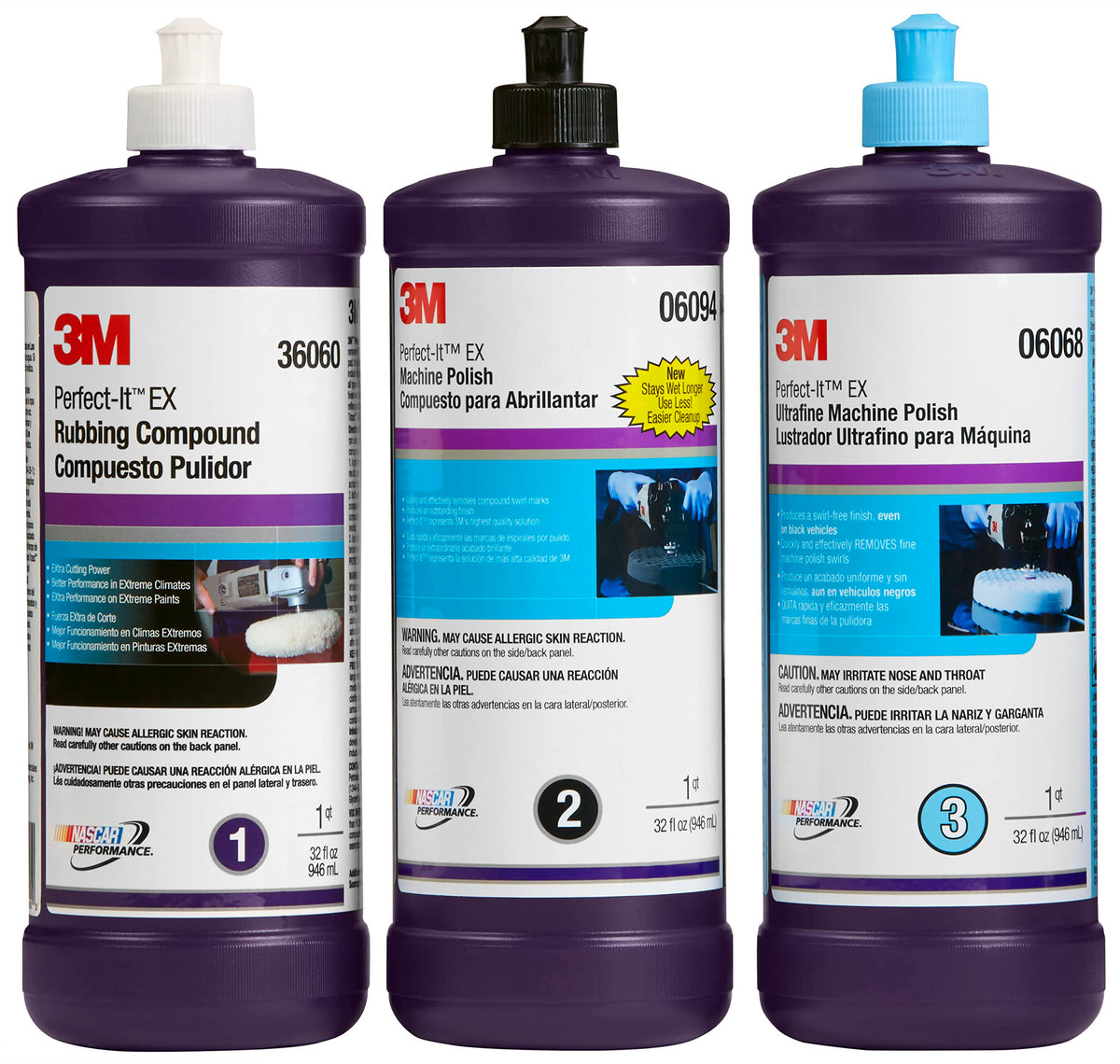 3M Perfect-It wool pad close-up highlighting low-lint texture for fast compounding