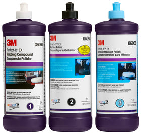 3M Perfect-It wool pad close-up highlighting low-lint texture for fast compounding
