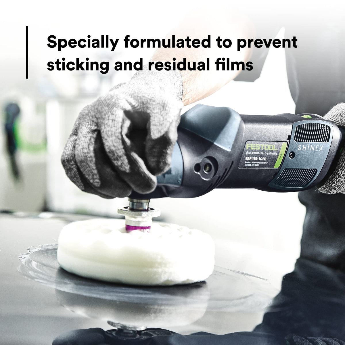 Close-up of 3M Perfect-It compound texture highlighting consistent abrasive mix