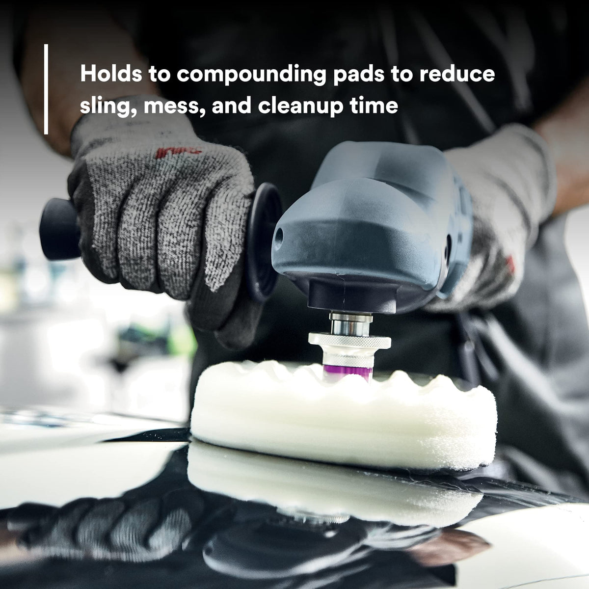 3M Perfect-It EX AC technician using polisher in shop showing professional results