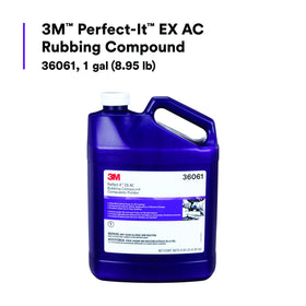 3M Perfect-It EX AC on compounding pad showing strong adhesion and reduced sling