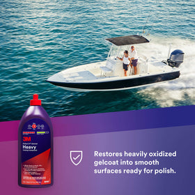 3M Perfect-It gelcoat texture close-up showing thick abrasive gel for fast-cutting performance