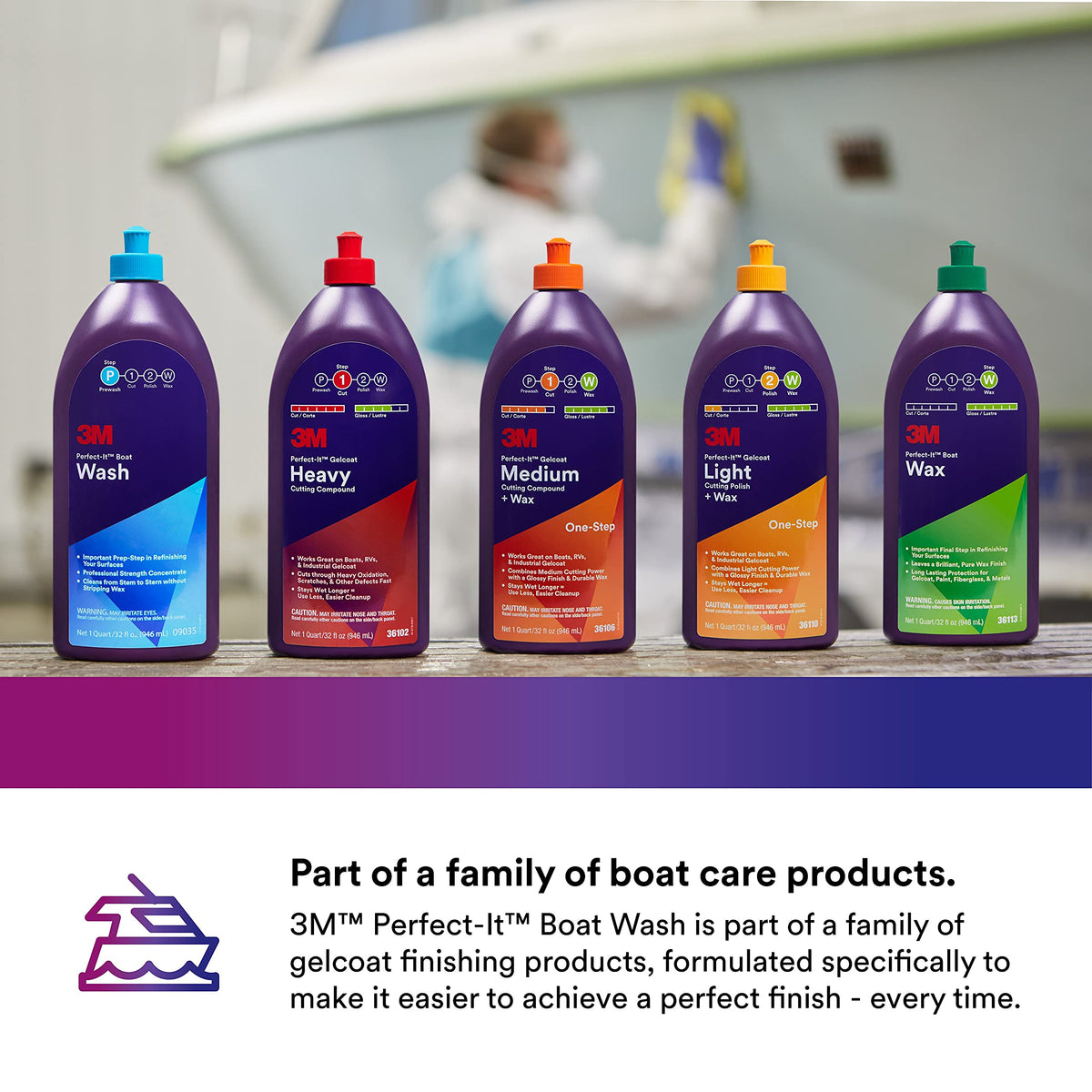 3M Perfect-It used during dockside detailing delivering clean finish