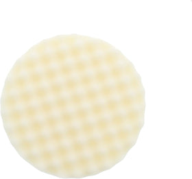 3M Perfect-It pad beside 8-inch backing plate for size clarity