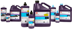 3M polish used on boat hull showing restored shine and depth