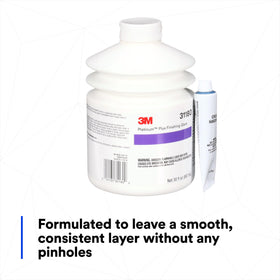 3M Platinum Plus Glaze close-up texture highlighting smooth self-leveling finish