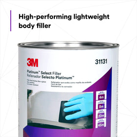 3M filler being spread on sheet metal showing easy application and time savings