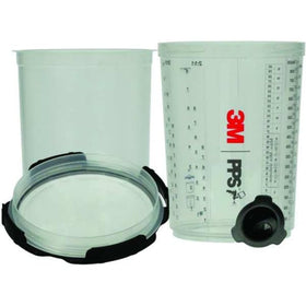 3M PPS 2.0 front view showing reusable cup and kit contents for fast setup