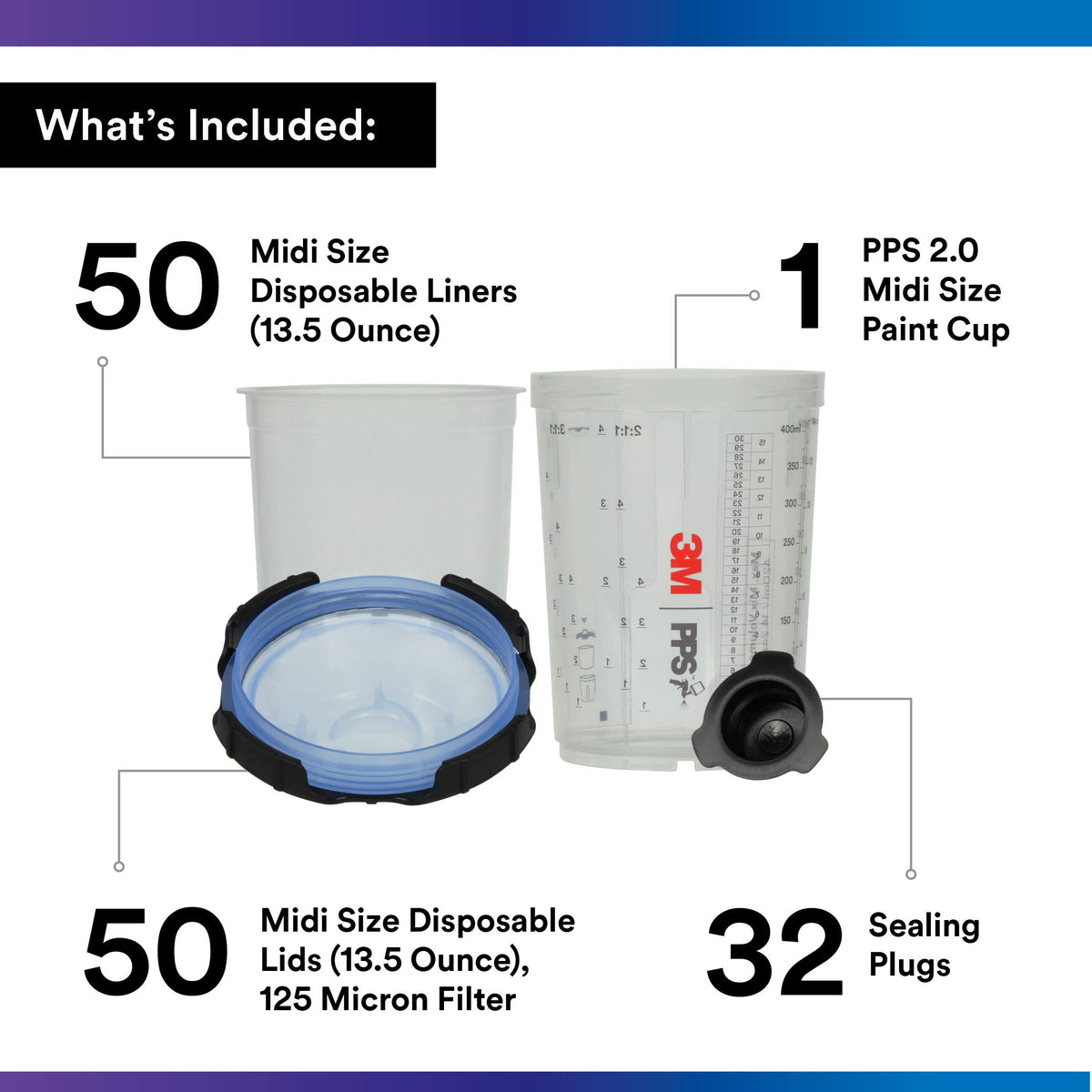 3M reusable 13.5 oz midi cup with liner fitted for quick swaps