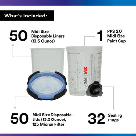 3M reusable 13.5 oz midi cup with liner fitted for quick swaps