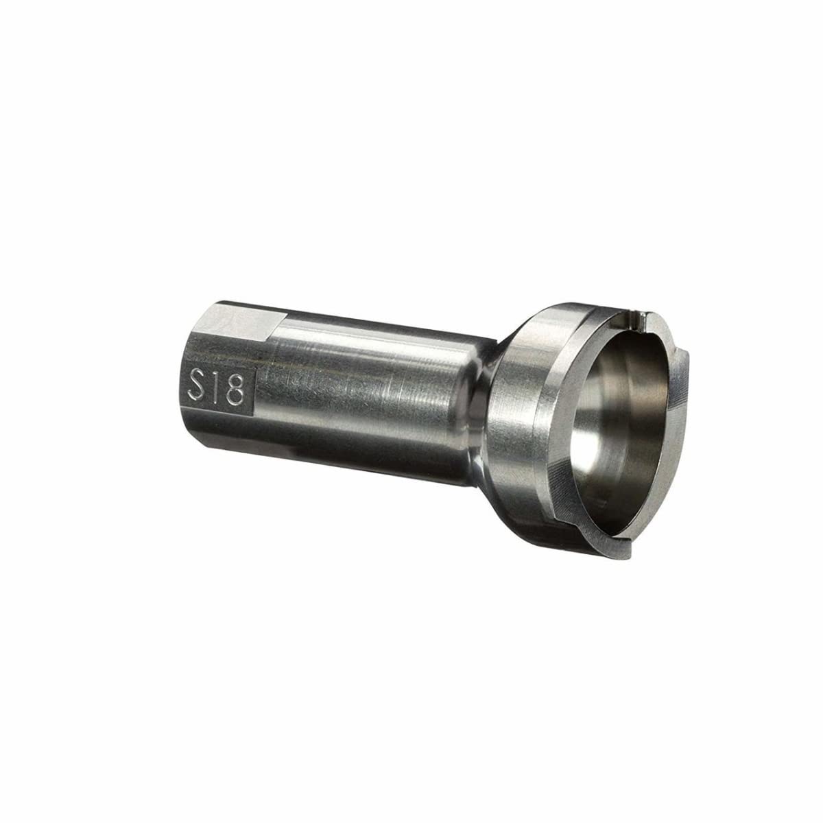 3M S18 adapter front view showing thread and wide base for stable PPS connection