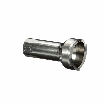 3M S18 adapter front view showing thread and wide base for stable PPS connection