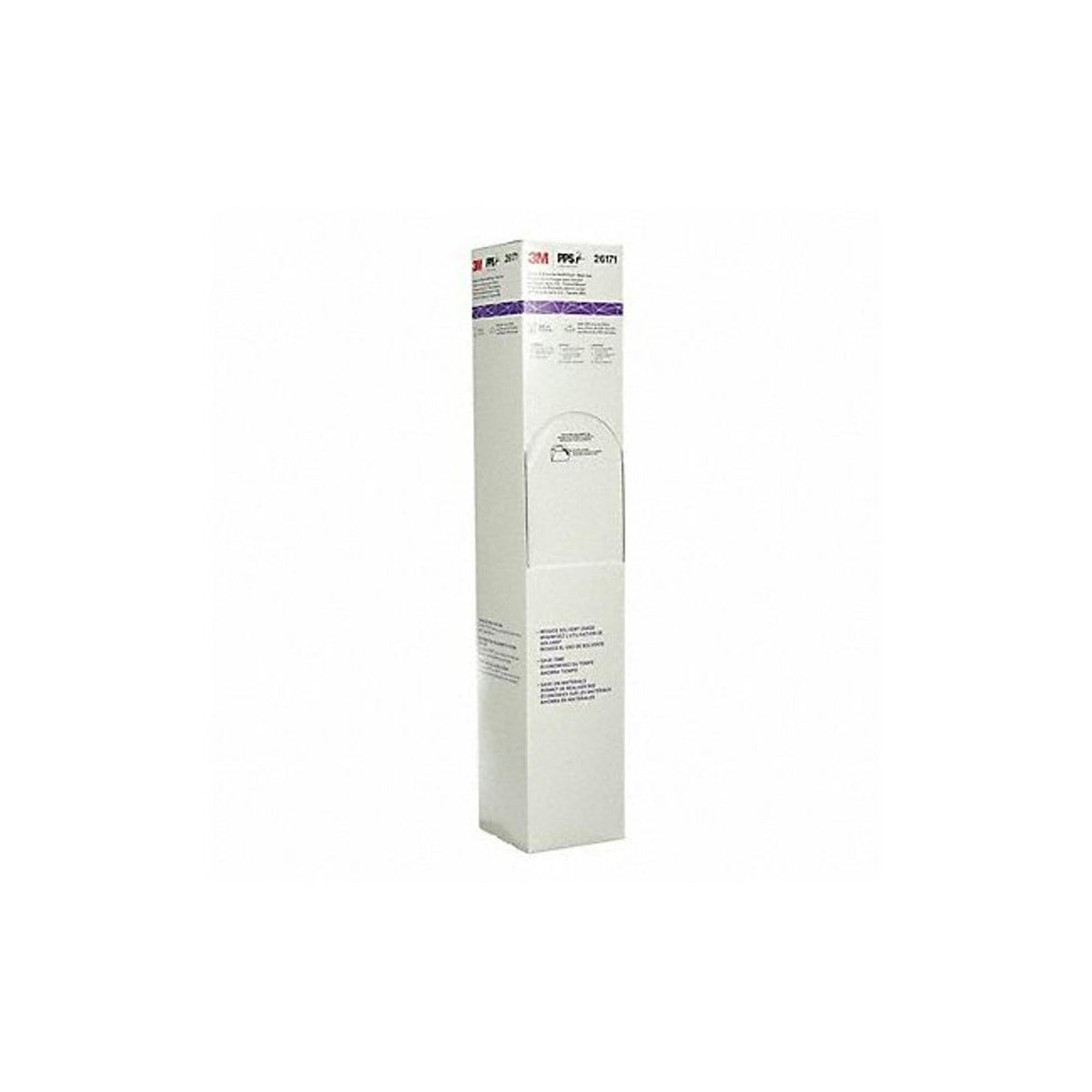 3M PPS Series 2.0 front view showing lid and liner, improving workflow and cleanliness