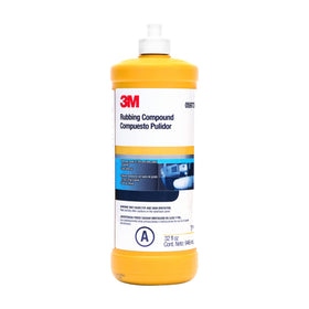 3M rubbing compound 05973 front label showing product and volume benefit