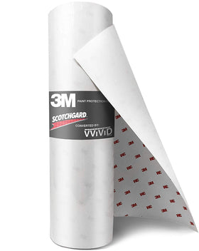 3M Scotchgard film roll front view showing size and packaging benefit: easy bulk coverage