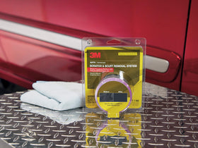 3M sanding discs detail showing progressive grits for safe clear-coat sanding