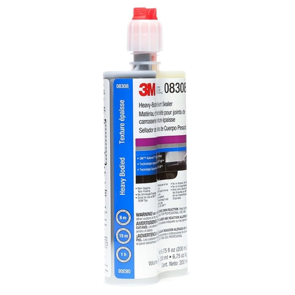 3M heavy-bodied seam sealer cartridge front view showing label and professional dispensing