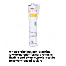 3M bead of black urethane on metal seam demonstrating gap-filling performance