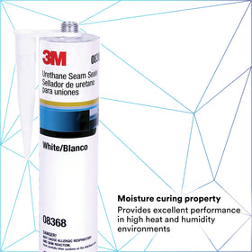 3M urethane seam sealer bead texture close-up showing smooth toolability benefit