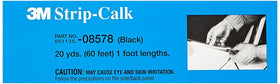 3M strip calk front packaging showing black 1 ft strip and label for quick identification and professional use