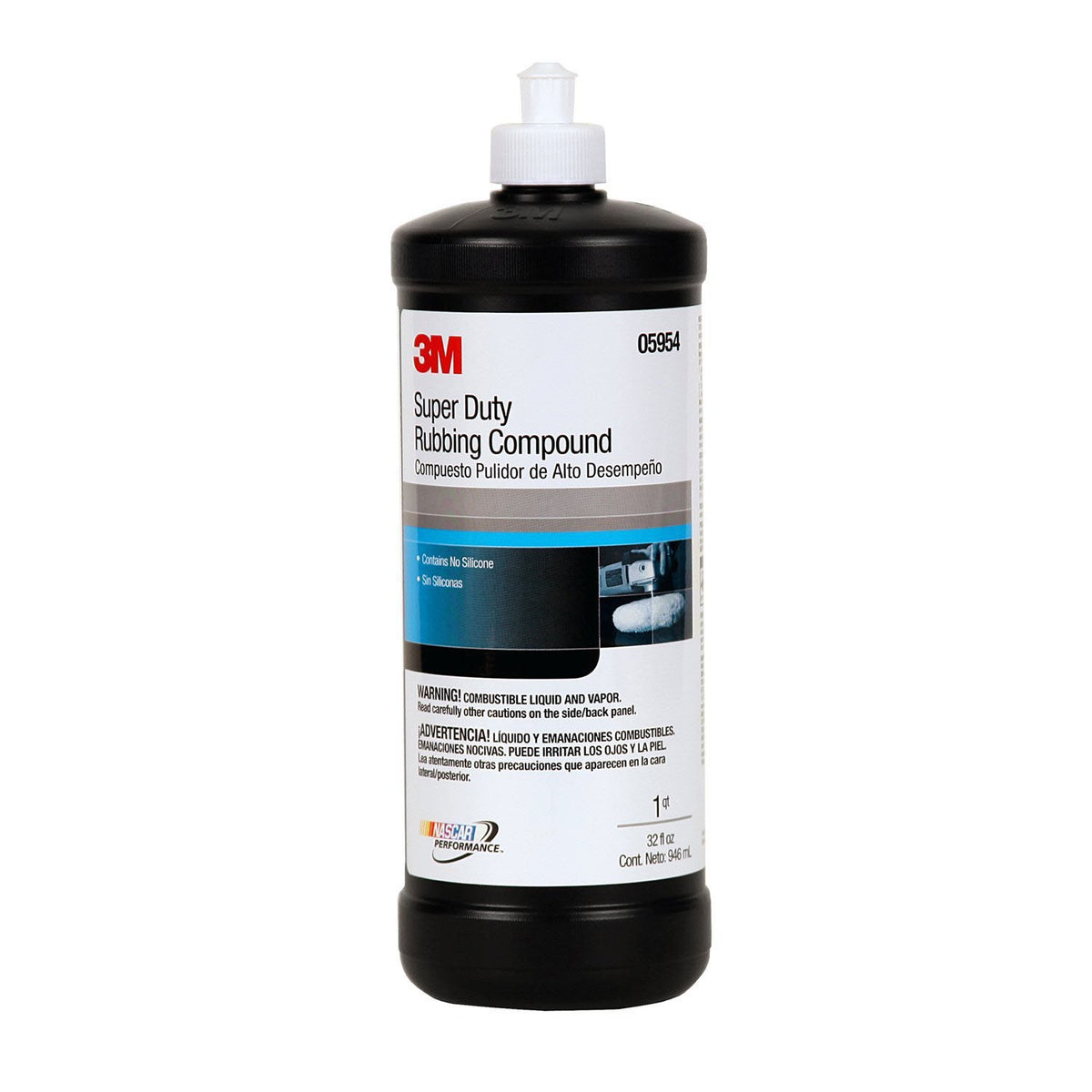 3M Super Duty rubbing compound front label showing product and heavy-cut benefit