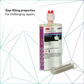 3M cartridge loaded in dispensing gun during application for faster repairs benefit