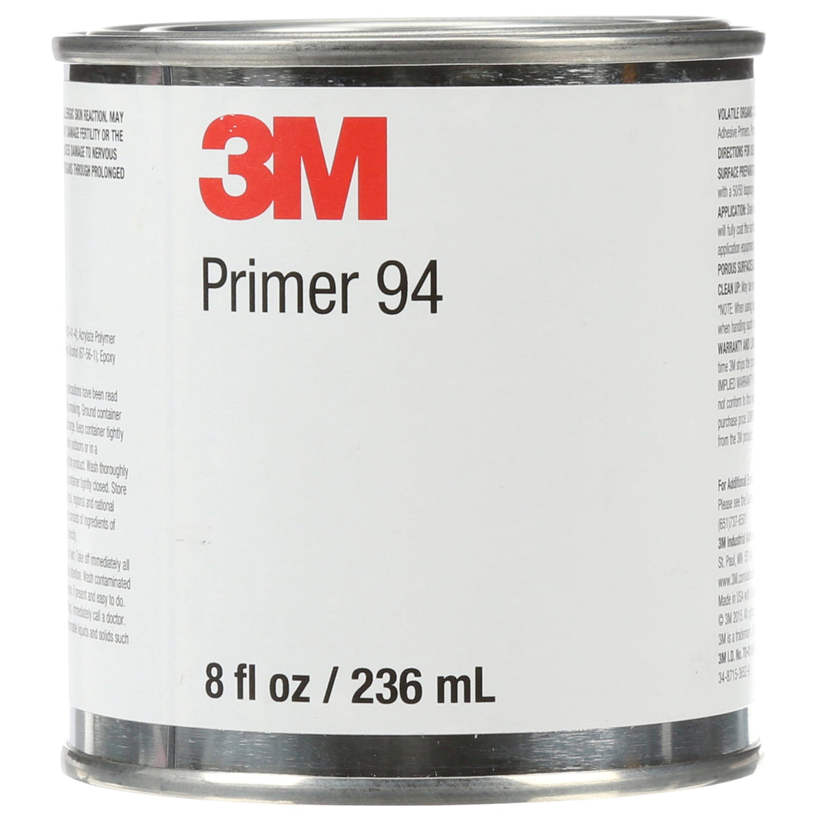 3M Tape Primer 94 front can showing label and product ready for use, improves adhesion