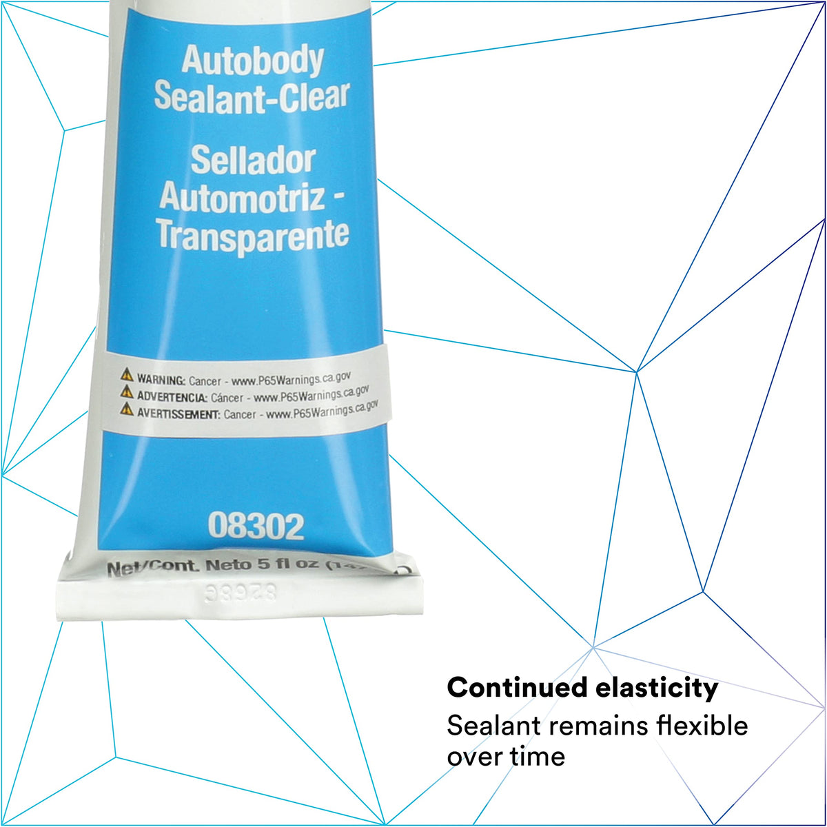 3M Ultrapro clear sealant texture close-up showing smooth consistency and low-shrink benefit