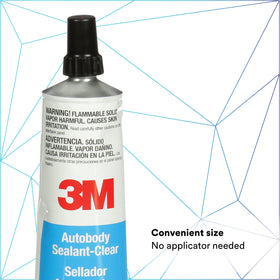 3M Ultrapro five ounce tube next to a ruler showing compact size for handheld convenience