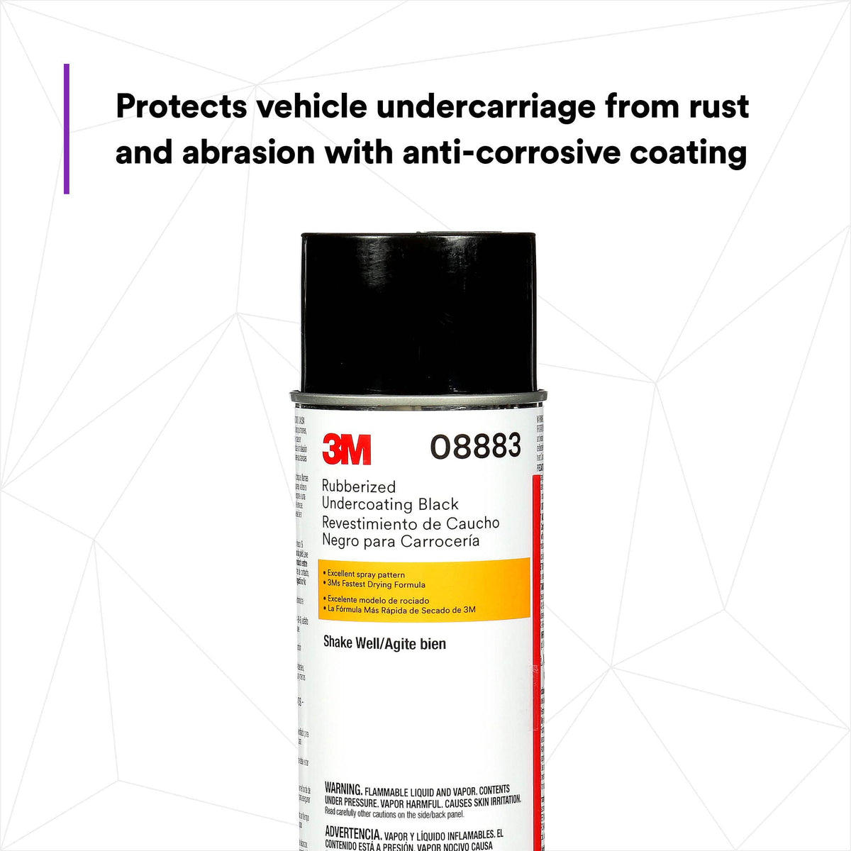 3M undercoating can held in hand to show 19.7 oz scale and ease of use