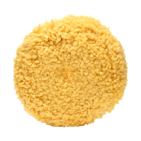 3M wool polishing pad front view showing hookit backing and fast-change benefit