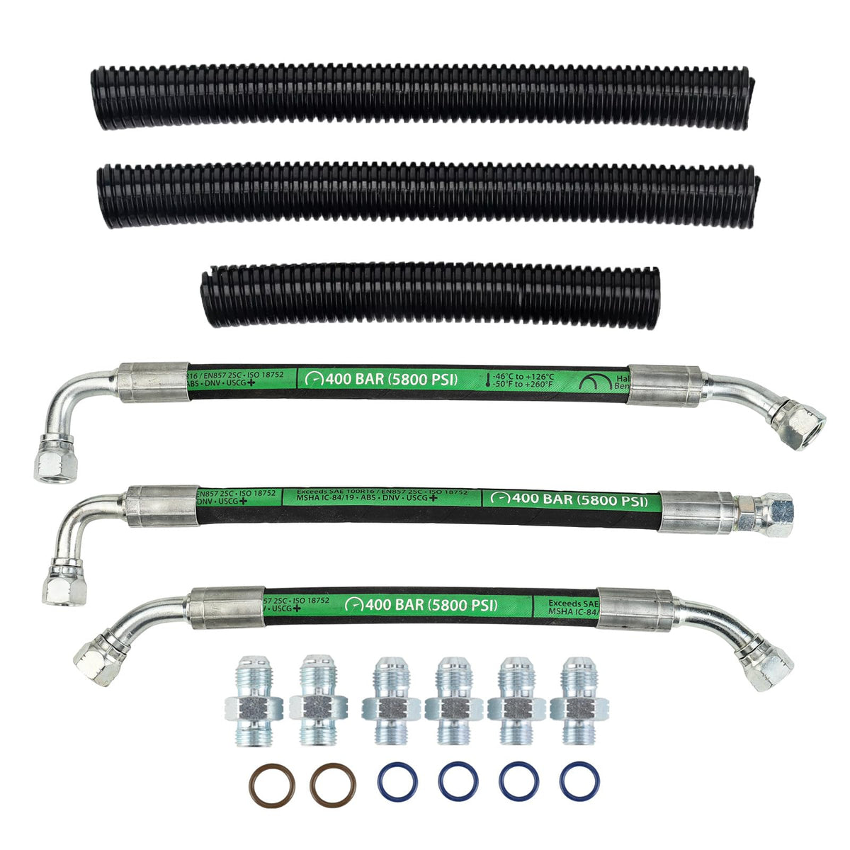 3mirrors braided hose close-up showing durable metal braid and long-term reliability