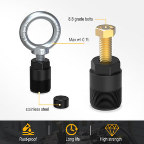 3mirrors puller beside ruler showing scale for easy verification of thread size