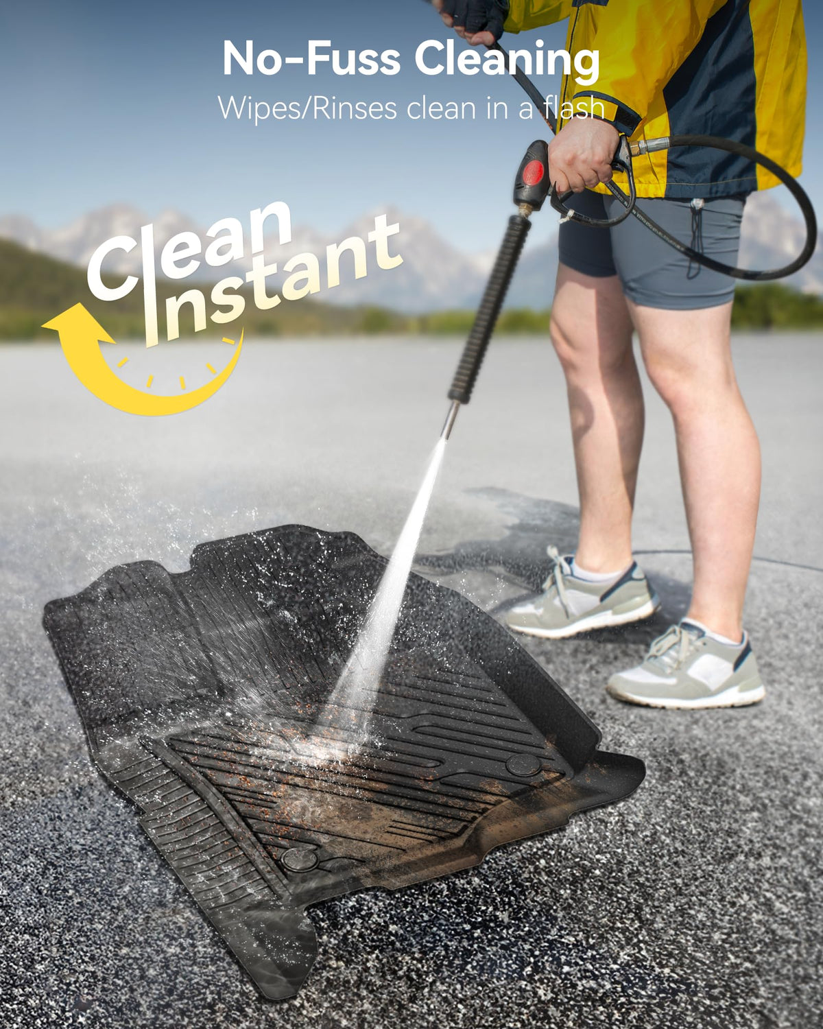 3W mat removal for quick cleaning and convenient maintenance