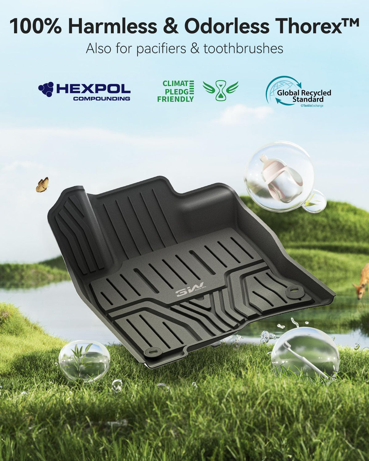 3W edge detail with raised lip containing spills and protecting carpet edges