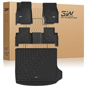 3W front floor mat overview showing full coverage and easy protection