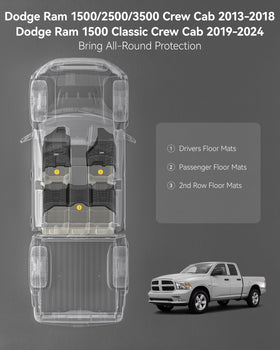 3W front passenger liner aligned to floor contours for secure coverage