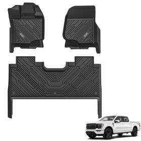 3W front passenger mat showing precise fit and protection