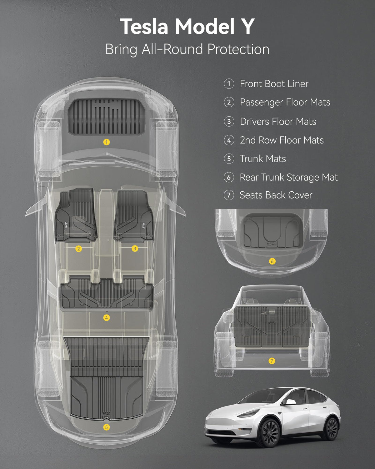 3W frunk cargo liner in place containing liquids and debris