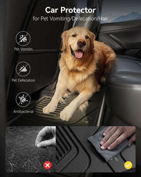 3W installed driver-side mat illustrating non-slip secure placement