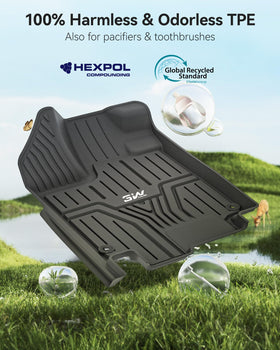 3W raised edge and channel detail containing liquids and debris effectively