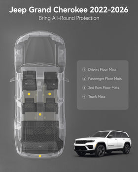 3W rear floor mat set in vehicle protecting back seat carpets