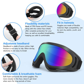 4-FQ lens close-up showing scratch-resistant polycarbonate and clear vision benefit